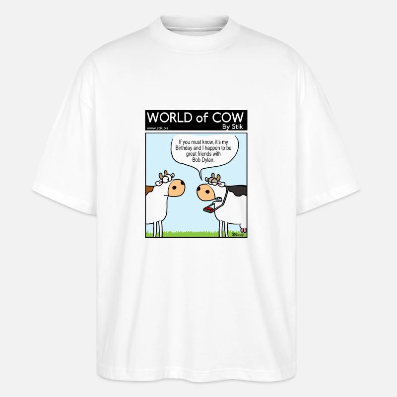 L'ami de Bob Dylan - T-shirt bio Blaster 2.0 coupe oversize Stanley/Stella Unisexe - blanc