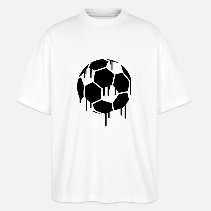 Soccer Graffiti - Stanley/Stella Oversized Unisex Bio T-Shirt Blaster 2.0 - Weiß