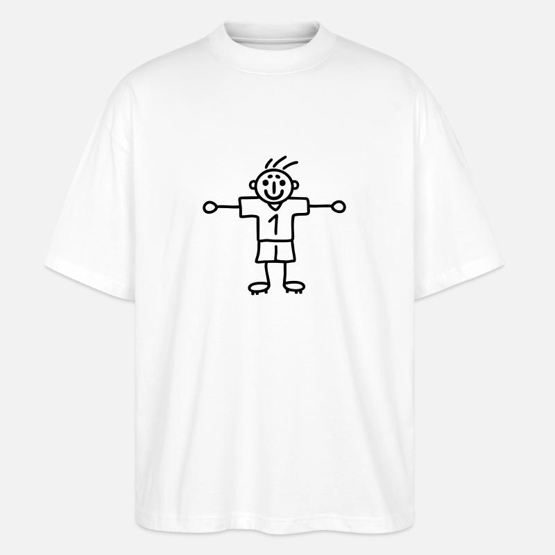 Torwart 1 - Stanley/Stella Oversized Unisex Bio T-Shirt Blaster 2.0 - Weiß