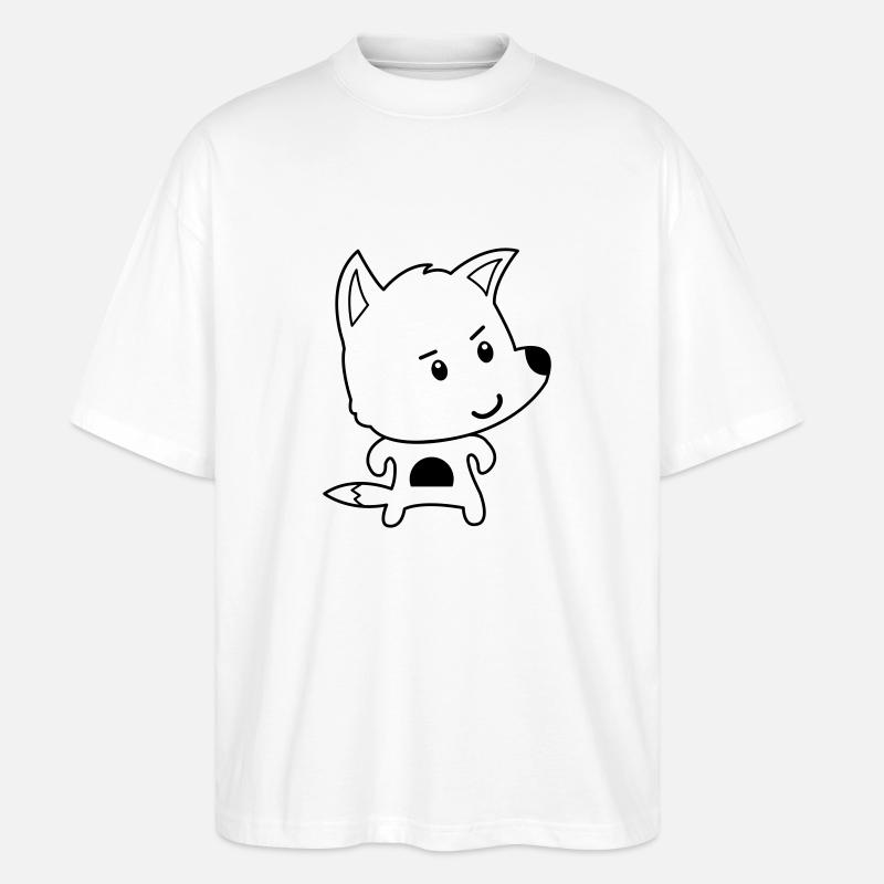 fuchs comic - Stanley/Stella Oversized Unisex Bio T-Shirt Blaster 2.0 - Weiß