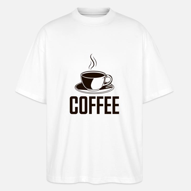 coffee - Stanley/Stella Oversized Unisex Bio T-Shirt Blaster 2.0 - Weiß