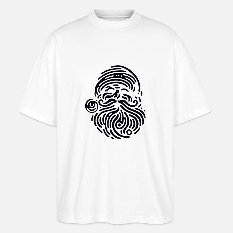 Santa - Stanley/Stella Oversized Unisex Bio T-Shirt Blaster 2.0 - Weiß