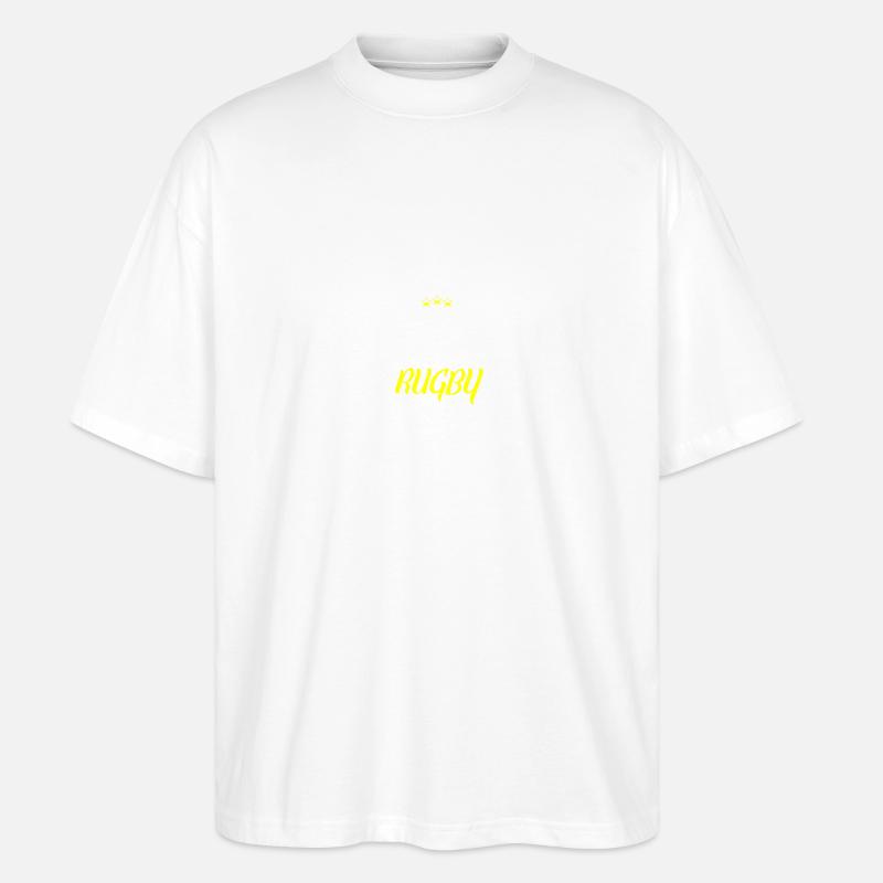 Distressed - MEILLEUR RUGBY MOM - T-shirt bio Blaster 2.0 coupe oversize Stanley/Stella Unisexe - blanc