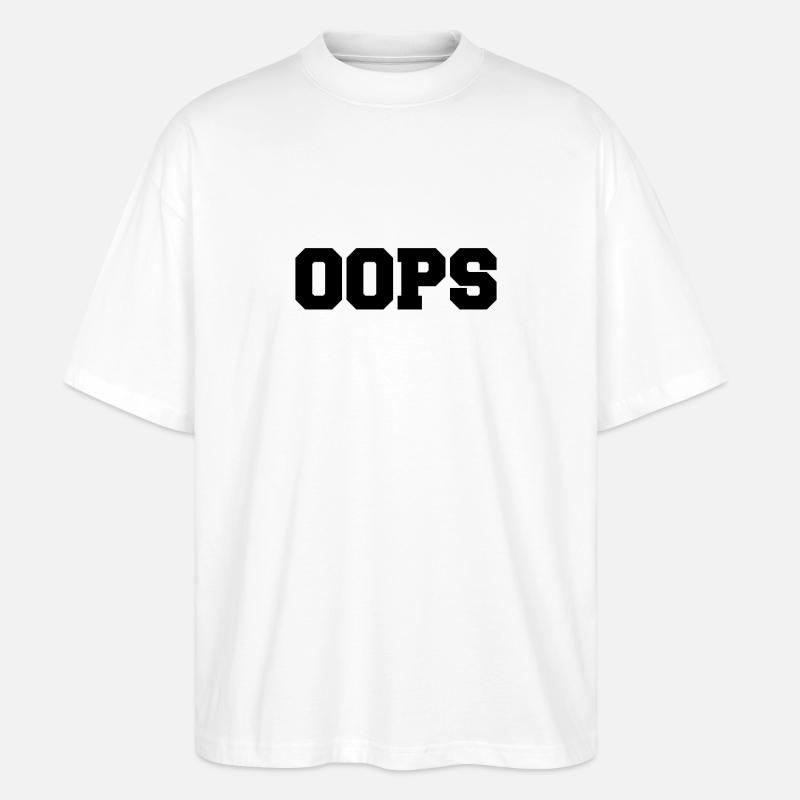 oops - Stanley/Stella Oversized Unisex Bio T-Shirt Blaster 2.0 - Weiß