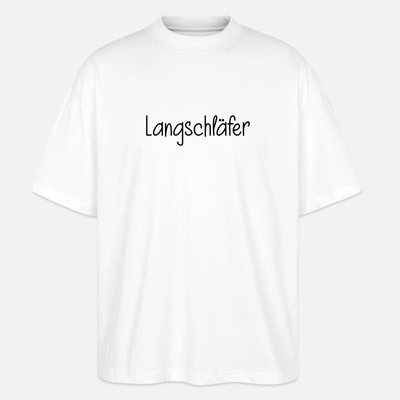 Langschläfer - Stanley/Stella Oversized Unisex Bio T-Shirt Blaster 2.0 - Weiß