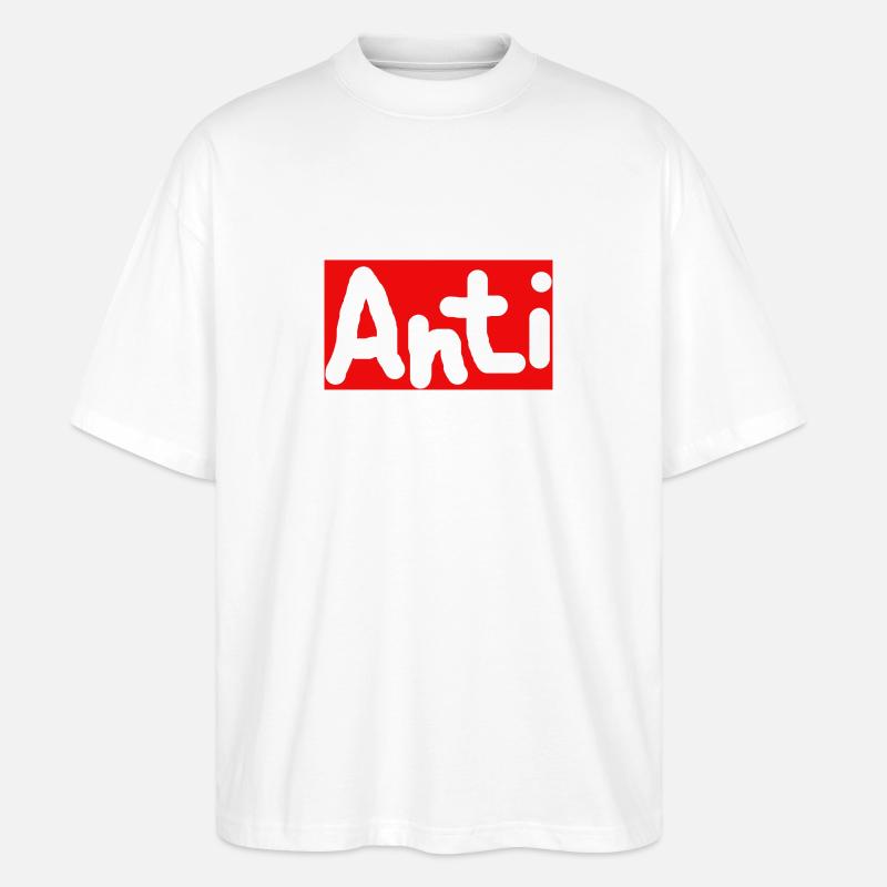 Anti - Stanley/Stella Oversized Unisex Organic T-shirt Blaster 2.0 - white