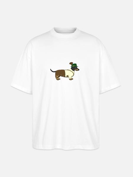 Teckel Bavière - T-shirt bio Blaster 2.0 coupe oversize Stanley/Stella Unisexe - blanc