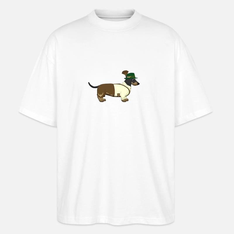 Teckel Bavière - T-shirt bio Blaster 2.0 coupe oversize Stanley/Stella Unisexe - blanc