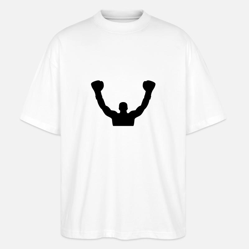 Boxe - T-shirt bio Blaster 2.0 coupe oversize Stanley/Stella Unisexe - blanc