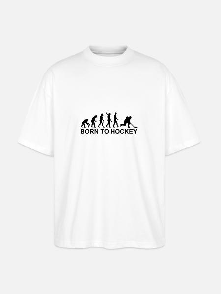 Evolution Eishockey - Stanley/Stella Oversized Unisex Bio T-Shirt Blaster 2.0 - Weiß