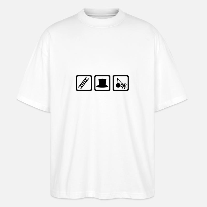 Chimney sweeper - Stanley/Stella Oversized Unisex Organic T-shirt Blaster 2.0 - white