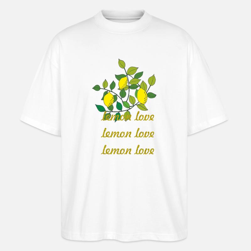 lemon love - Stanley/Stella Oversized Unisex Bio T-Shirt Blaster 2.0 - Weiß