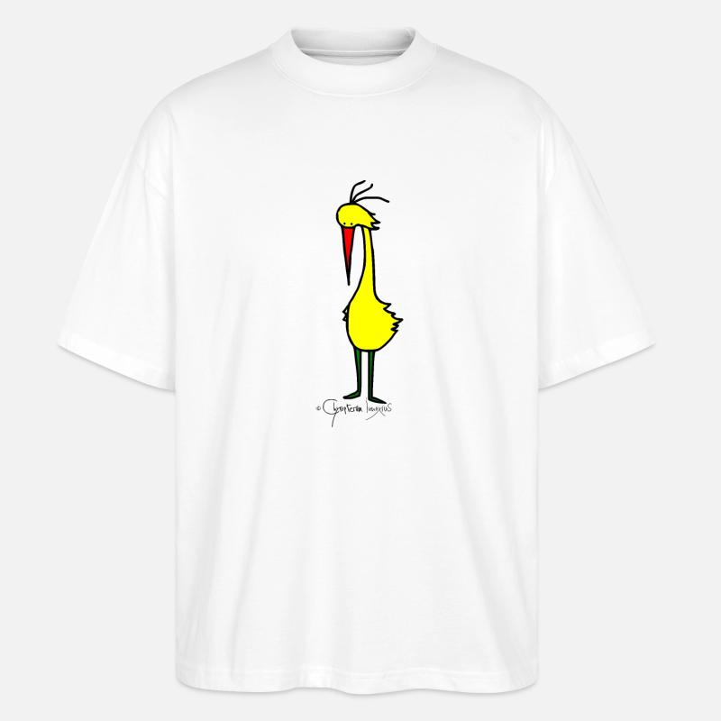 Dachvogel - Volucris Culminis - Stanley/Stella Oversized Unisex Bio T-Shirt Blaster 2.0 - Weiß