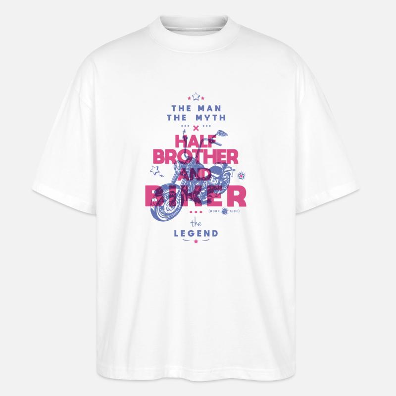 Mythisches Rad der Legende - Stanley/Stella Oversized Unisex Bio T-Shirt Blaster 2.0 - Weiß