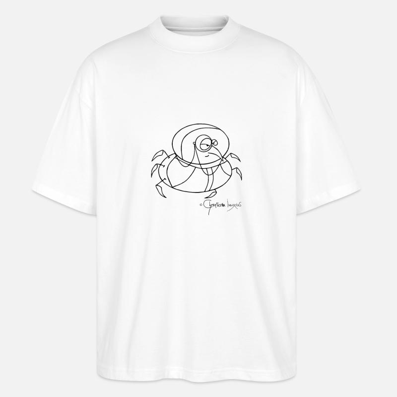 Monokelkäfer - Coleopter Monoculus - Stanley/Stella Oversized Unisex Bio T-Shirt Blaster 2.0 - Weiß