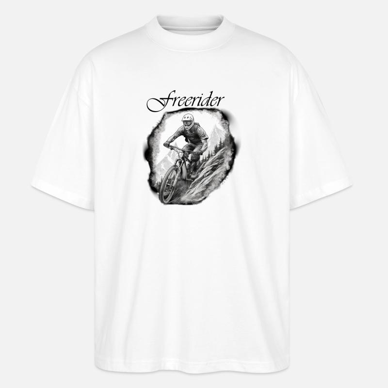 Freerider - Stanley/Stella Oversized Unisex Bio T-Shirt Blaster 2.0 - Weiß