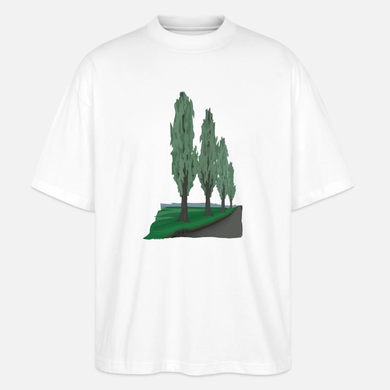 Pappel Allee | poplar - Stanley/Stella Oversized Unisex Bio T-Shirt Blaster 2.0 - Weiß