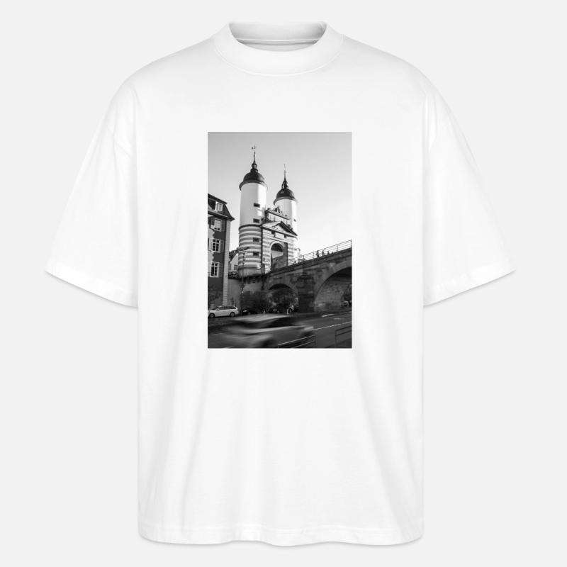 Bridge Gate Heidelberg - Stanley/Stella Oversized Unisex Organic T-shirt Blaster 2.0 - white