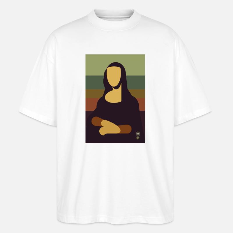 Mona Lisa - T-shirt bio Blaster 2.0 coupe oversize Stanley/Stella Unisexe - blanc
