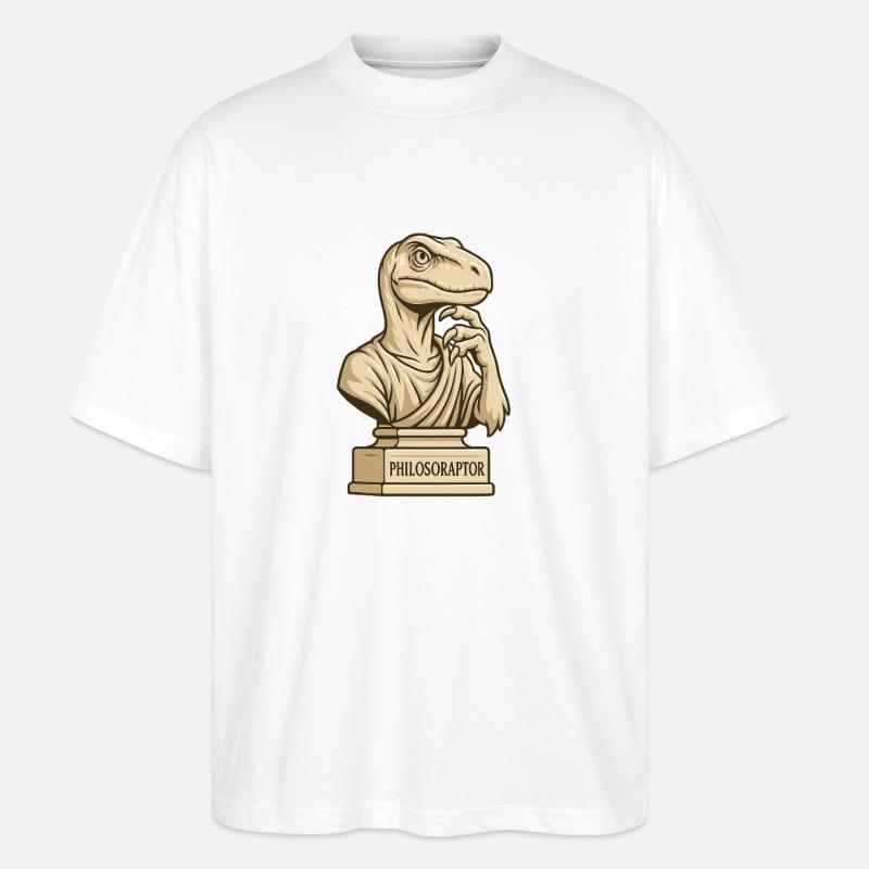 Philosoraptor - T-shirt bio Blaster 2.0 coupe oversize Stanley/Stella Unisexe - blanc