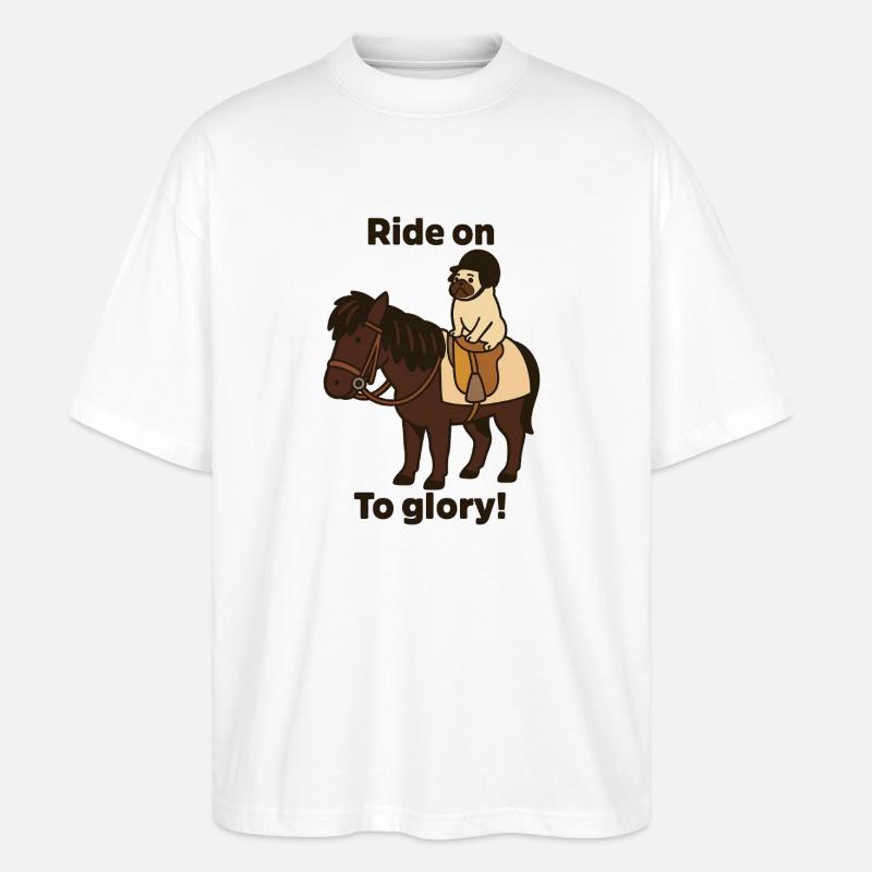Fahren Sie weiter zum Ruhm - Stanley/Stella Oversized Unisex Bio T-Shirt Blaster 2.0 - Weiß