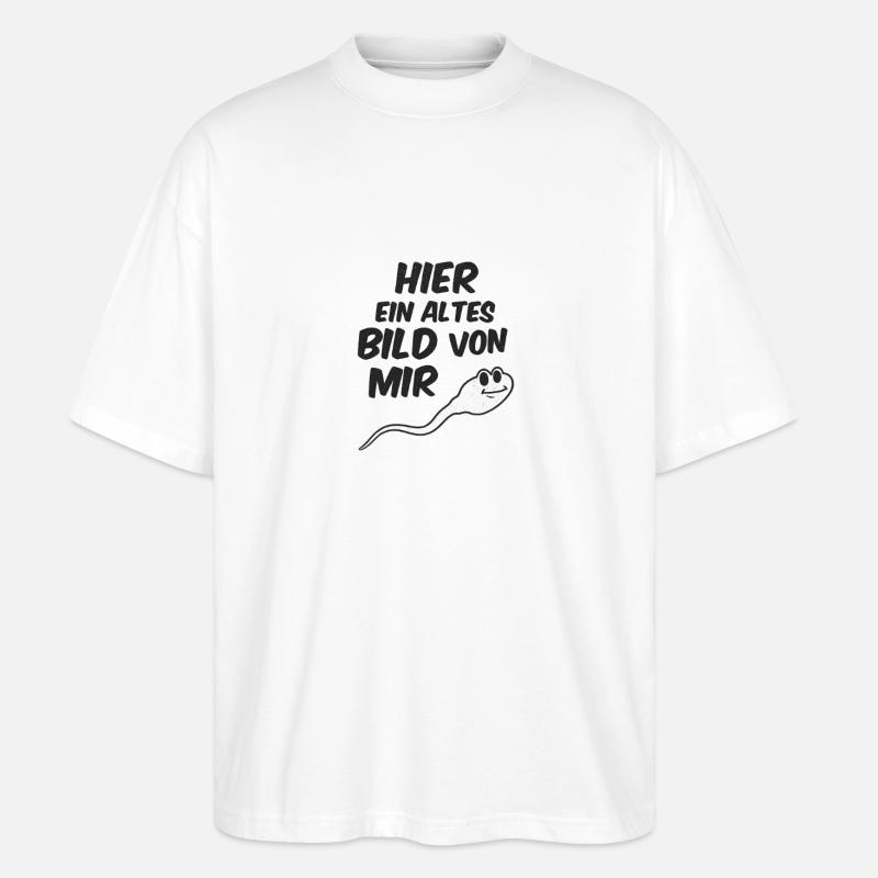 Humorvolles Ghost-Design mit Spruch - Stanley/Stella Oversized Unisex Bio T-Shirt Blaster 2.0 - Weiß