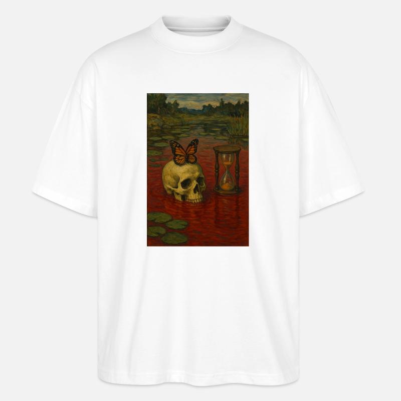 Die Zeit wird nicht warten - Stanley/Stella Oversized Unisex Bio T-Shirt Blaster 2.0 - Weiß