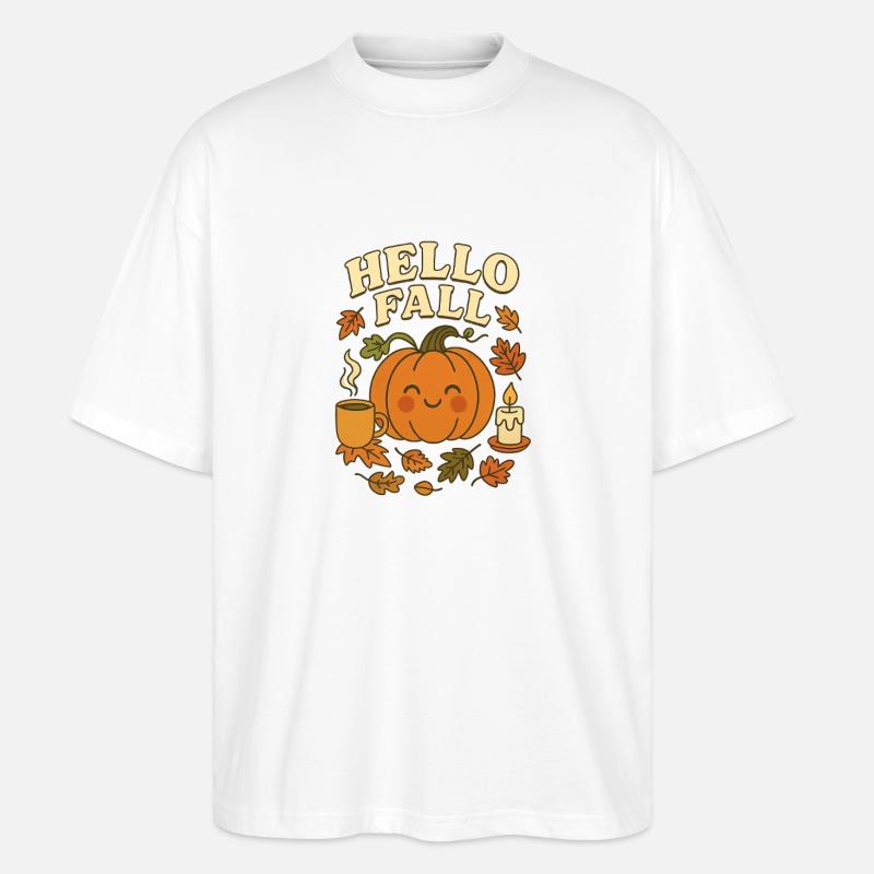 Cute_hello_fall - Stanley/Stella Oversized Unisex Bio T-Shirt Blaster 2.0 - Weiß