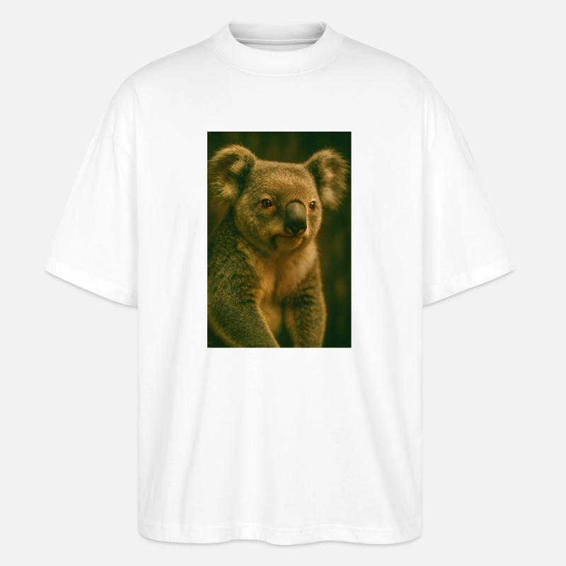 Tiere - Koala - Stanley/Stella Oversized Unisex Bio T-Shirt Blaster 2.0 - Weiß