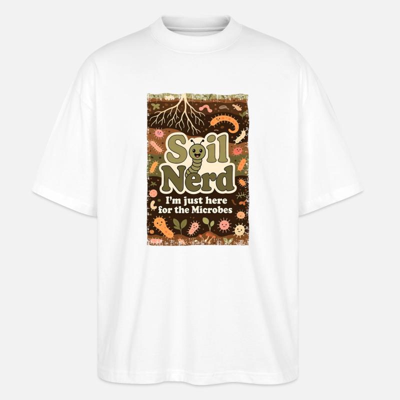 Bio Bärtner Self-Sufficiency Ecological Farmer Gar - Stanley/Stella Oversized Unisex Organic T-shirt Blaster 2.0 - white