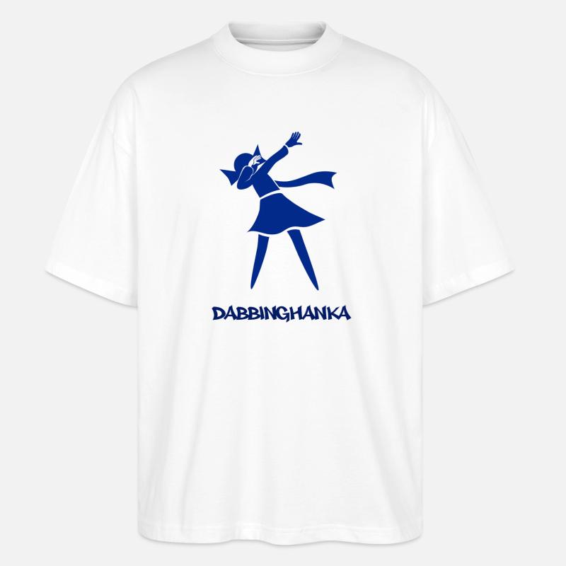 DABBING HANKA - Stanley/Stella Oversized Unisex Bio T-Shirt Blaster 2.0 - Weiß