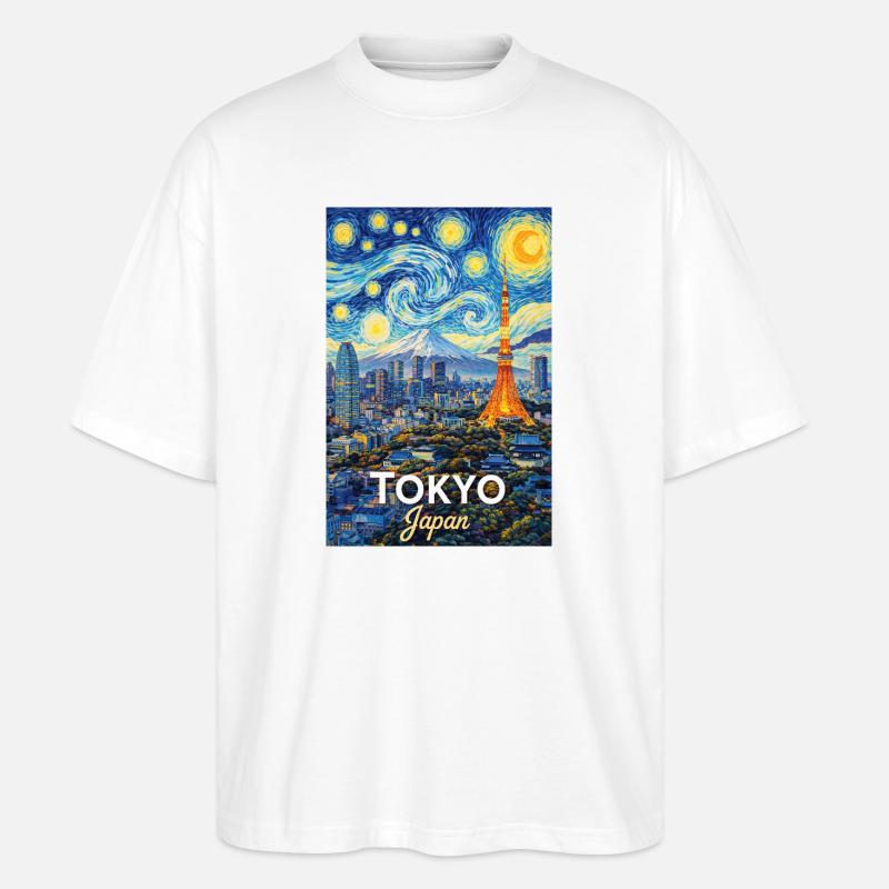Tokyo Japan - Stanley/Stella Oversized Unisex Bio T-Shirt Blaster 2.0 - Weiß