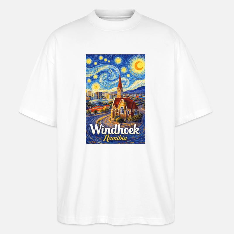 Windhoek Namibia - Stanley/Stella Oversized Unisex Bio T-Shirt Blaster 2.0 - Weiß