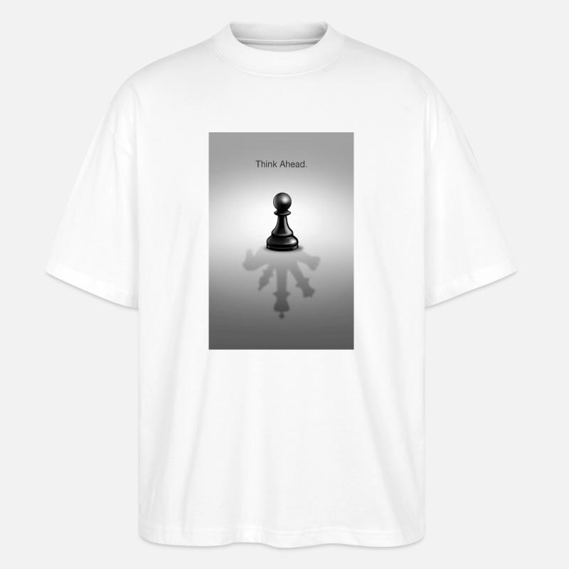 Think Ahead Minimal Mindset Design - Stanley/Stella Oversized Unisex Bio T-Shirt Blaster 2.0 - Weiß