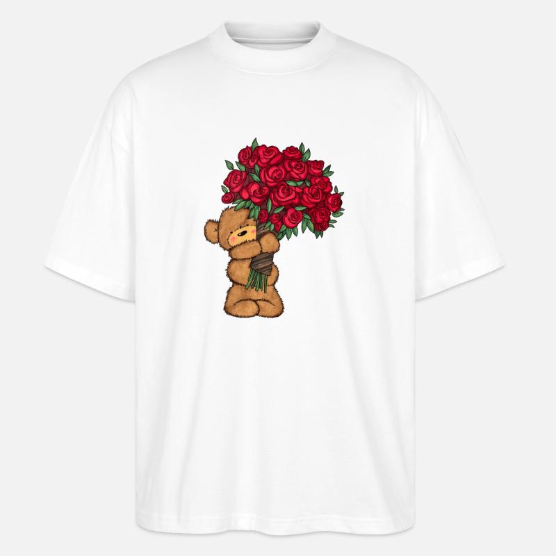 Baer_Blumen - T-shirt bio Blaster 2.0 coupe oversize Stanley/Stella Unisexe - blanc