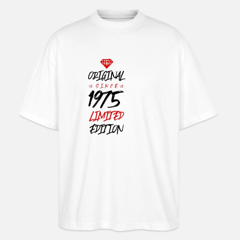 1975 Édition limitée - T-shirt bio Blaster 2.0 coupe oversize Stanley/Stella Unisexe - blanc