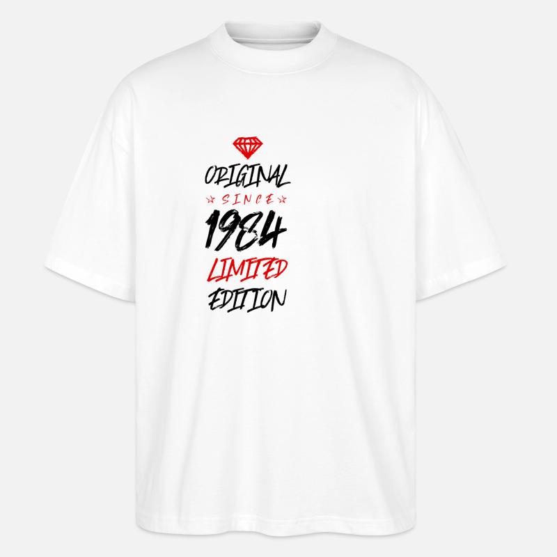 1984 Édition limitée - T-shirt bio Blaster 2.0 coupe oversize Stanley/Stella Unisexe - blanc