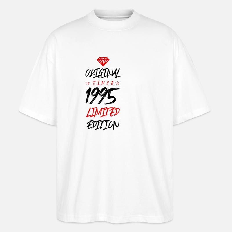 1995 Édition limitée - T-shirt bio Blaster 2.0 coupe oversize Stanley/Stella Unisexe - blanc