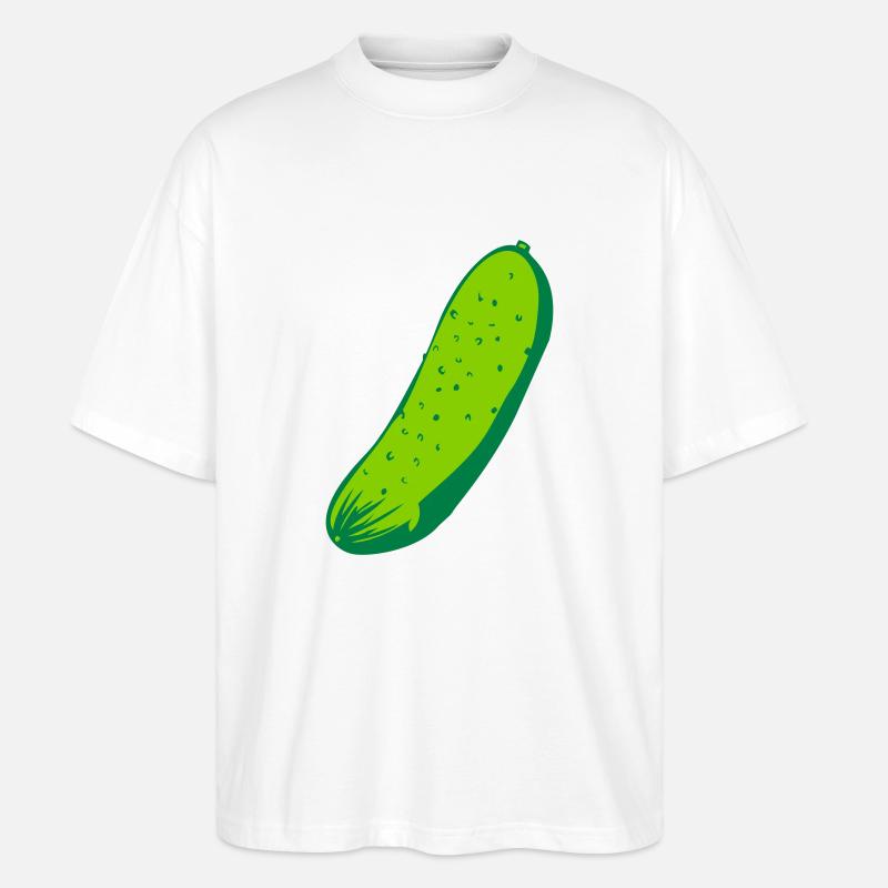 Gurke - Stanley/Stella Oversized Unisex Bio T-Shirt Blaster 2.0 - Weiß