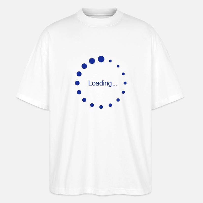 loading_circle - Stanley/Stella Oversized Unisex Bio T-Shirt Blaster 2.0 - Weiß