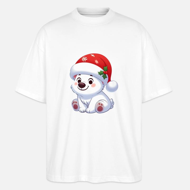 Eisbär 13 - Stanley/Stella Oversized Unisex Bio T-Shirt Blaster 2.0 - Weiß