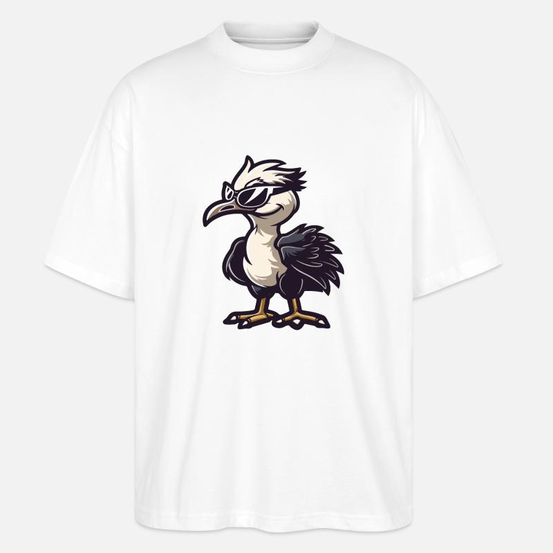 Strauß Comic Cool - Stanley/Stella Oversized Unisex Bio T-Shirt Blaster 2.0 - Weiß