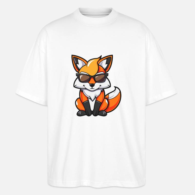Bande dessinée Fox Cool - T-shirt bio Blaster 2.0 coupe oversize Stanley/Stella Unisexe - blanc