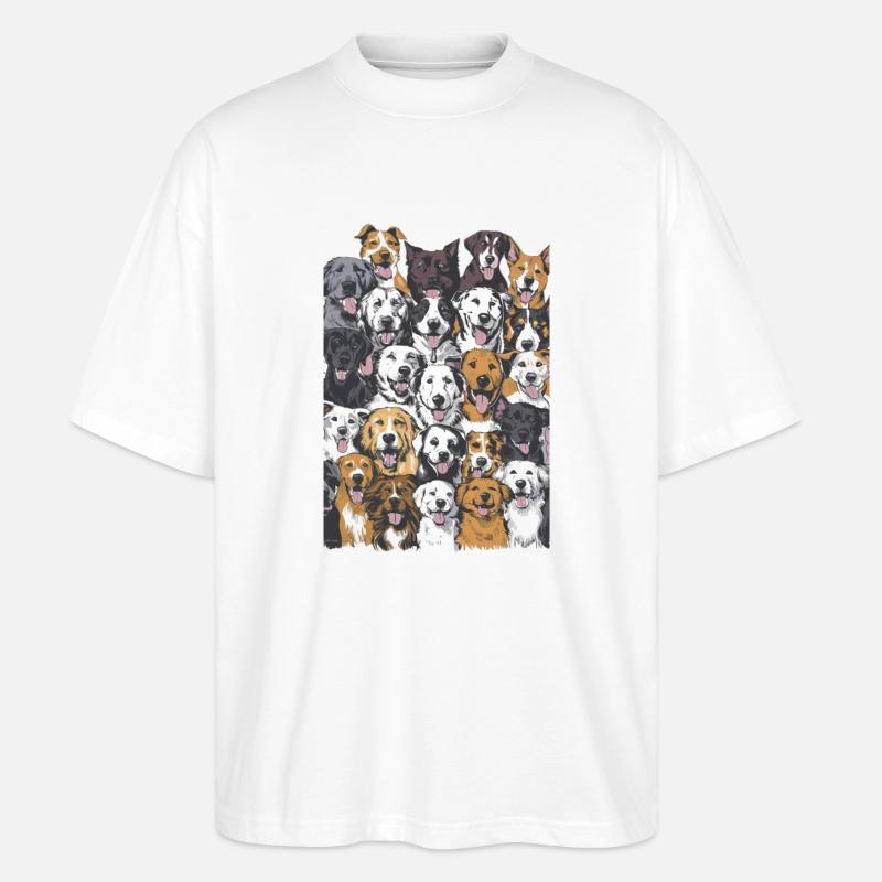 Hundefreund - Stanley/Stella Oversized Unisex Bio T-Shirt Blaster 2.0 - Weiß
