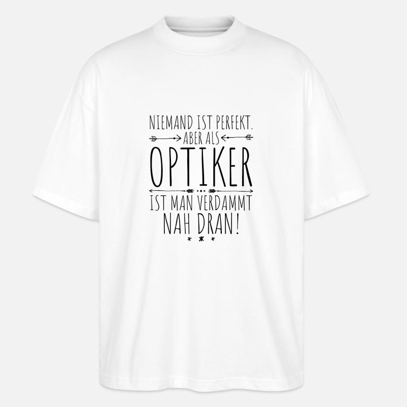 Optiker perfekt - Stanley/Stella Oversized Unisex Bio T-Shirt Blaster 2.0 - Weiß