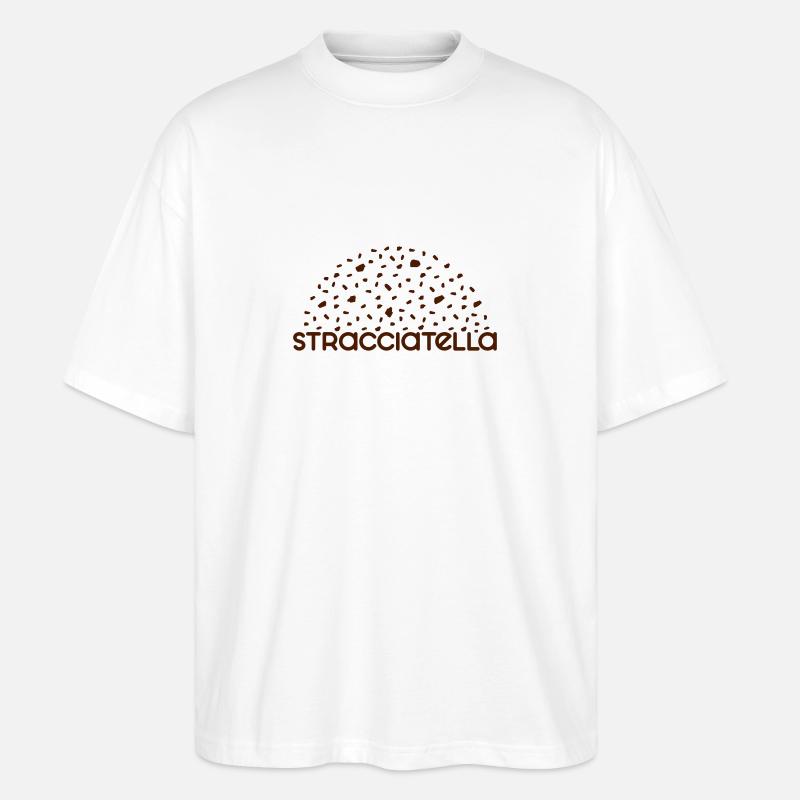 Stracciatella - Anpassbare - Stanley/Stella Oversized Unisex Bio T-Shirt Blaster 2.0 - Weiß