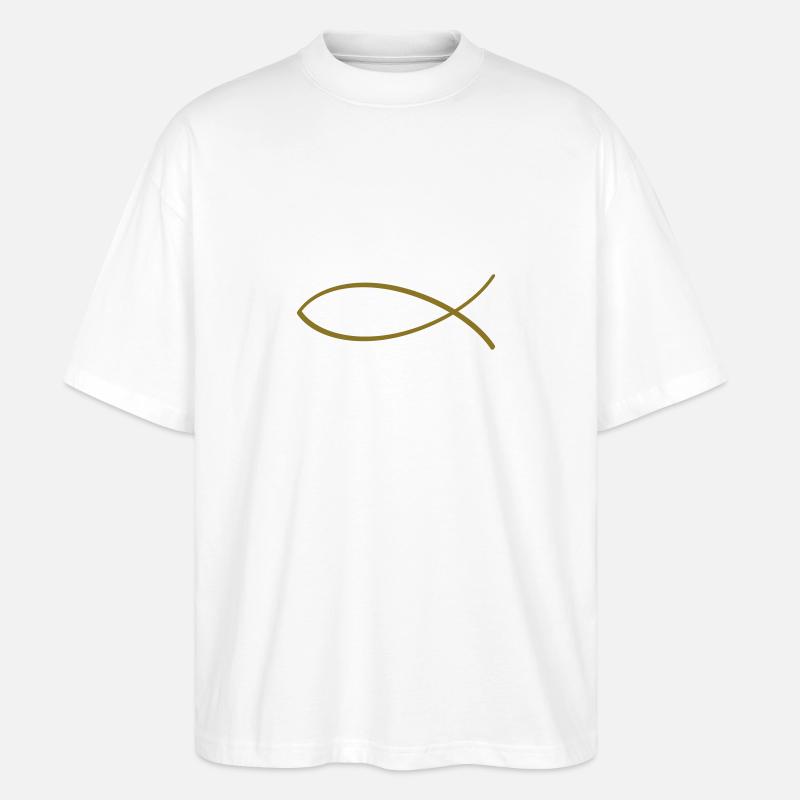 Ichtys - Stanley/Stella Oversized Unisex Bio T-Shirt Blaster 2.0 - Weiß