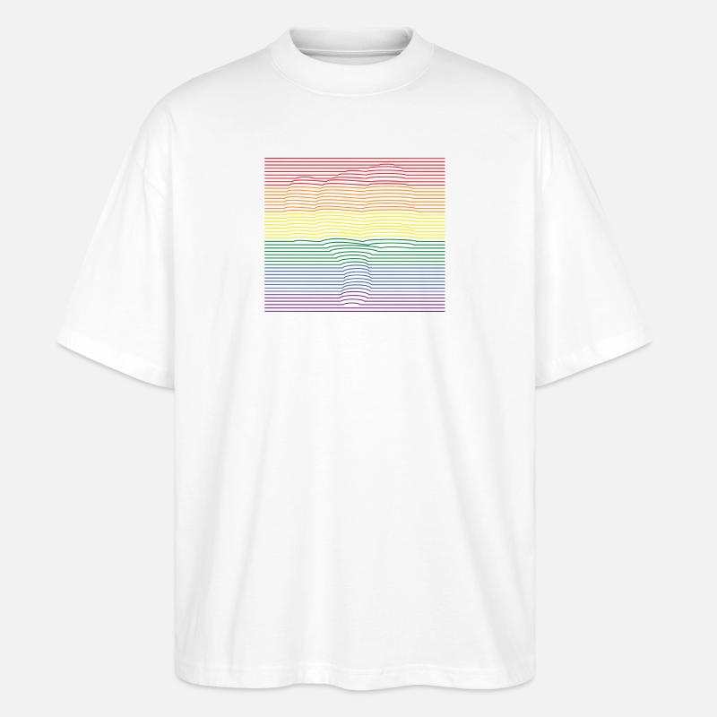 Thumbs down bunt - Stanley/Stella Oversized Unisex Bio T-Shirt Blaster 2.0 - Weiß