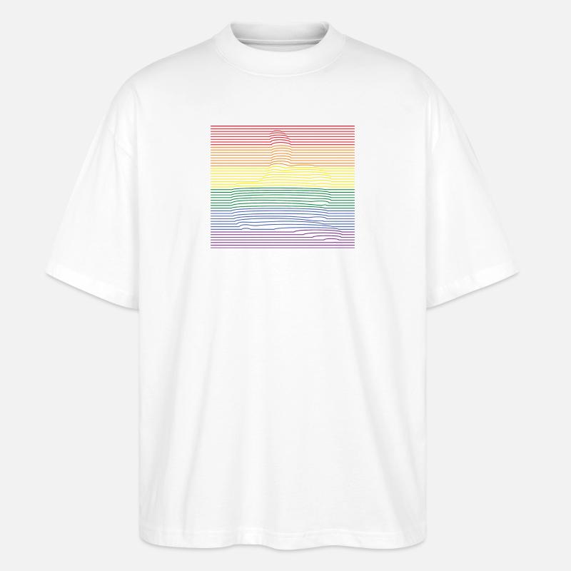 Call Me bunt - Stanley/Stella Oversized Unisex Bio T-Shirt Blaster 2.0 - Weiß