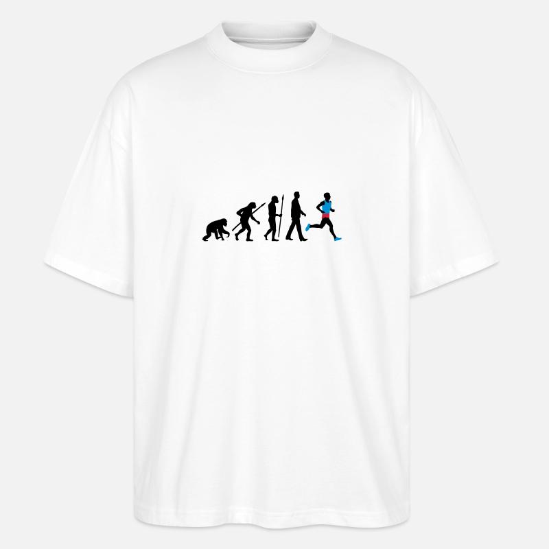 evolution_laufer_102012_a_3c - T-shirt bio Blaster 2.0 coupe oversize Stanley/Stella Unisexe - blanc